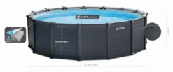 Intex Graphite Panel Pool - 478 X 124 Cm - Met Zandfilterpomp En Accessoires -Bestway Verkoop 26384gn zwembadformaat 1