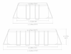 Intex Prism Frame Pool Greywood - 549 X 122 Cm – Met Filterpomp En Accessoires -Bestway Verkoop 26792gn zwembadformaat 1