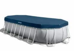 Intex Oval Prism Frame Pool - 610 X 305 X 122 Cm - Met Filterpomp En Accessoires -Bestway Verkoop 26798gn afdekzeil