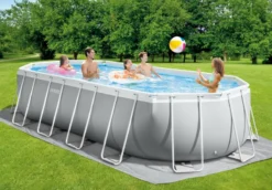 Intex Oval Prism Frame Pool - 610 X 305 X 122 Cm - Met Filterpomp En Accessoires -Bestway Verkoop 26798gn sfeerafbeelding zonder accessoires