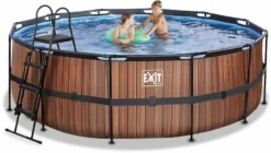 EXIT TOYS EXIT Wood Zwembad - 427 X 122 Cm - Met Zandfilterpomp En Trap -Bestway Verkoop 680 1200 exit 30 27 14 10 int 4
