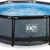 EXIT TOYS EXIT Stone Zwembad - 244 X 76 Cm - Met Filterpomp -Bestway Verkoop 724 1200 exit 30 12 08 00 int 1