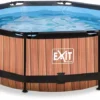 EXIT TOYS EXIT Wood Zwembad - 244 X 76 Cm - Met Filterpomp -Bestway Verkoop 724 1200 exit 30 12 08 10 int 1