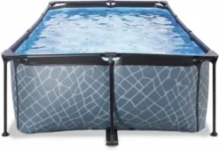 EXIT TOYS EXIT Stone Zwembad - 220 X 150 X 65 Cm - Met Filterpomp -Bestway Verkoop 832 1200 exit 30 00 21 00 int 2