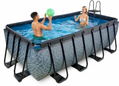 EXIT TOYS EXIT Stone Zwembad - 400 X 200 X 122 Cm - Met Zandfilterpomp En Trap -Bestway Verkoop 866 1200 exit 30 27 42 00 int 6