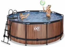EXIT TOYS EXIT Wood Zwembad - 360 X 122 Cm - Met Zandfilterpomp En Trap -Bestway Verkoop 867 1200 30.27.12.10 3
