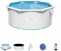 Bestway Hydrium Alderney Metalen Zwembad Ø300 X 120 Cm