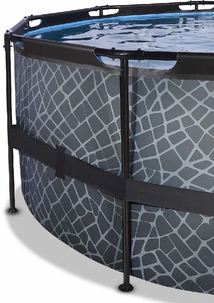 EXIT TOYS EXIT Stone Zwembad - 488 X 122 Cm - Met Zandfilterpomp En Trap 5 EXIT TOYS EXIT Stone Zwembad - 488 X 122 Cm - Met Zandfilterpomp En Trap - Afbeelding 3