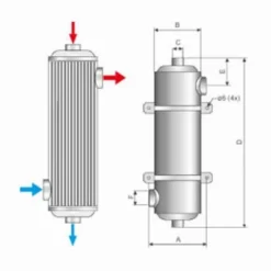 Pahlen Maxi-Flo MF 260 Zwembad Warmtewisselaar - RVS -Bestway Verkoop afmetingen pahlen rvs maxi flo warmtewisselaar zwembad 2