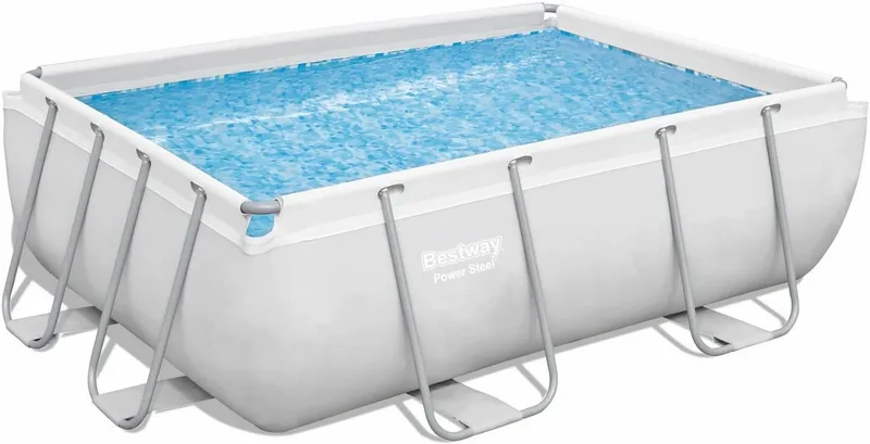 Bestway Power Steel Rectangular Zwembad - 282 X 196 X 84 Cm - Met Filterpomp En Accessoires - Afbeelding 2