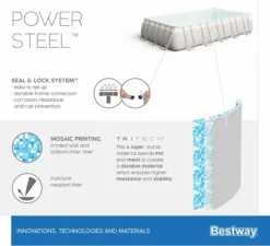 Bestway Power Steel Rectangular Zwembad - 732 X 366 X 132 Cm - Met Zandfilterpomp En Accessoires -Bestway Verkoop bestway power steel rectangular zwembad 732 x 366 x 132 cm set 16