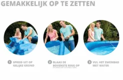 Intex Easy Set Pool - 396 X 84 Cm - Met Filterpomp 10 Intex Easy Set Pool - 396 X 84 Cm - Met Filterpomp -Bestway Verkoop intexeasyset instructies 9
