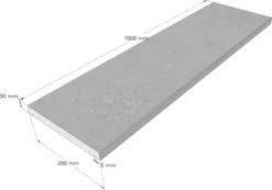 Scandi Roc Modena Randtegel - Shadow Grey -Bestway Verkoop scandi roc modena randtegel afmetingen 1