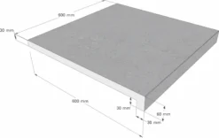 Scandi Roc Sydney Randtegel - Diamond Grey -Bestway Verkoop scandi roc sydney randtegel afmetingen 1