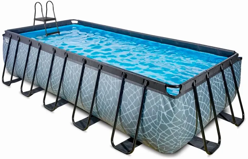 EXIT TOYS EXIT Stone Zwembad - 540 X 250 X 122 Cm - Met Zandfilterpomp En Trap 3 EXIT TOYS EXIT Stone Zwembad - 540 X 250 X 122 Cm - Met Zandfilterpomp En Trap