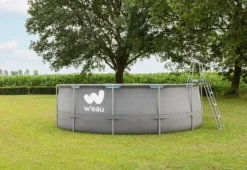 W'eau Steel Frame Zwembad - 427 X 122 Cm - Met Filterpomp En Accessoires -Bestway Verkoop w eau zwembad voorkant
